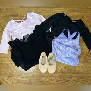 ✨Girls Leotard Lot Size 10/12 and Stelle Girls Size 3️⃣ Ballet Shoes 🩰✨